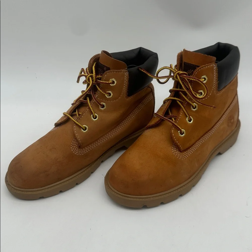 Timberland 6-Inch Youth Shoes Boots Size 3 Boys Wheat Premium Waterproof 10760